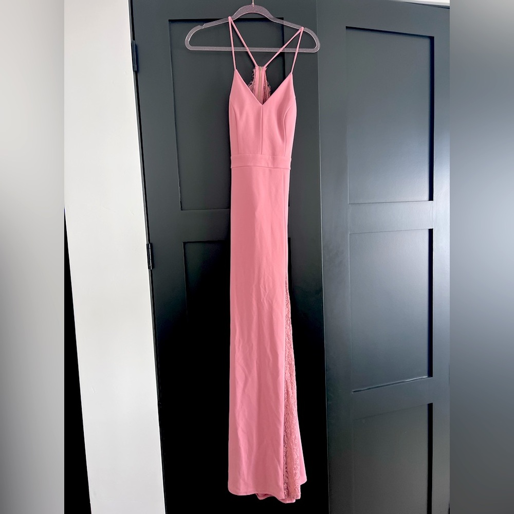 Lace Pink Formal/Bridesmaid/Prom Dress